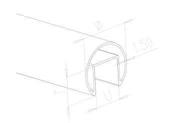 Handrail - Model 7000 CAD Drawing